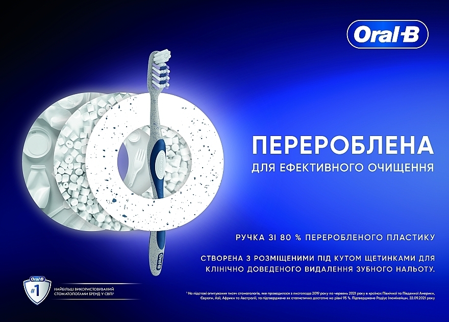 Зубна щітка середньої жорсткості "Екстрачищення" - Oral-B 3D White Pro-Expert — фото N3