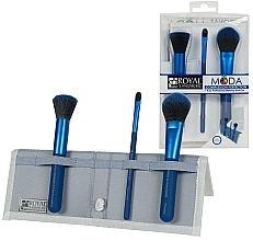 Духи, Парфюмерия, косметика Набор кистей для макияжа - Royal & Langnickel Moda Complexion Perfection 4pcs Blue Brush Kit