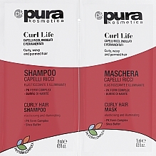 Духи, Парфюмерия, косметика Набор - Pura Kosmetica Curl Life (mask/15 ml + shampoo/15 ml)
