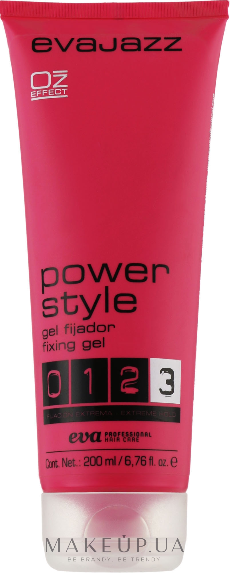 Гель з екстремальною фіксацією для укладання волосся - Eva Professional Evajazz Power Style Gel — фото 200ml