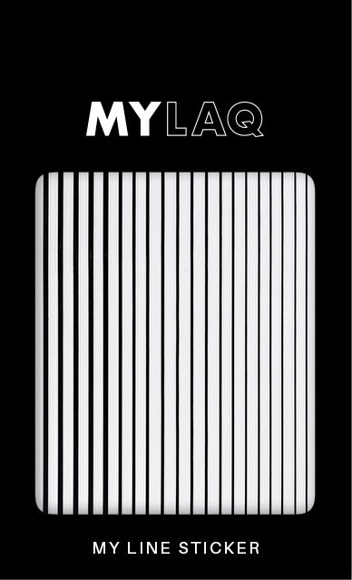 Наклейки для ногтей "Линии", черные - MylaQ My Black Line Sticker — фото N1