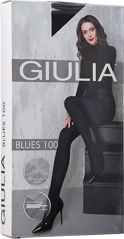 Колготки "Blues 3D" 100 Den, nero - Giulia