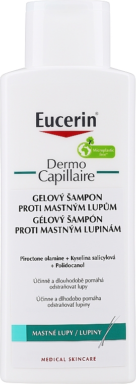 Шампунь против перхоти для жирных волос - Eucerin DermoCapillaire Anti-Dandruff Gel Shampoo