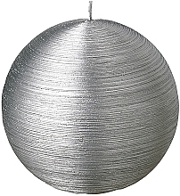 Свеча-шар, диаметр 8 см - Bougies La Francaise Ball Candle Argent — фото N1