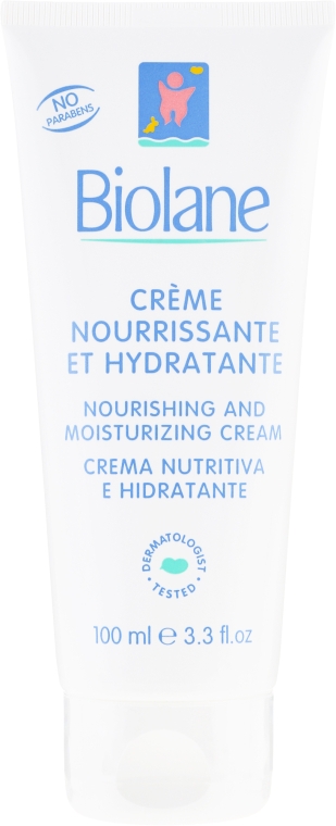 Детский питательный и увлажняющий крем - Biolane Baby Nourishing and Moisturizing Cream — фото N1