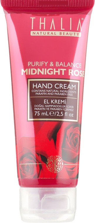 Восстанавливающий крем для рук с розовой водой - Thalia Midnight Rose Hand Cream — фото N1