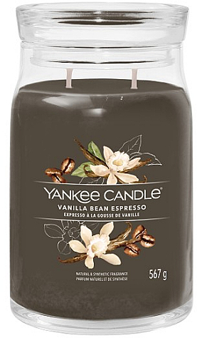 Ароматическая свеча в банке "Vanilla Bean Espresso", 2 фитиля - Yankee Candle Singnature  — фото N2