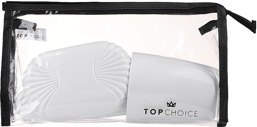 Туалетный набор 41372, белый, черная сумка - Top Choice Set (accessory/4pcs) — фото N2