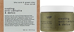 Детокс крио-скраб для тела с BHA кислотой и зеленой глиной - Luff BHA Acid & Green Clay Cryo Scrub — фото N2