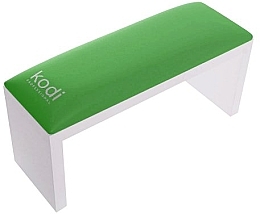 Подлокотник для маникюра на белых ножках, Green - Kodi Professional — фото N1