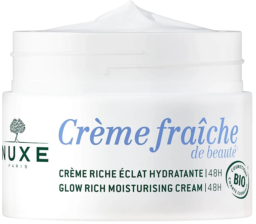 Увлажняющий крем для лица - Nuxe Creme Fraiche De Beaute Glow Rich Moisturising Cream 48H — фото N2