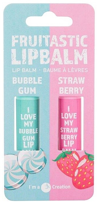 Набор - Cosmetic 2K Fruitastic Lip Balm (lip/balm/4.2g + lip/balm/4.2g) — фото N1
