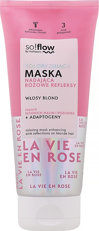 Фарбувальна маска для світлого волосся - SO!FLOW Pink Reflections Mask — фото N1
