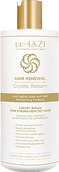 Оновлювальний бальзам для волосся - Dr.Hazi Renewal Crystal Hair Balsam — фото N1