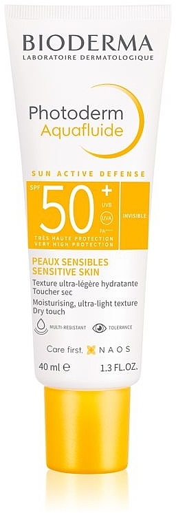 Солнцезащитный флюид для лица - Bioderma Photoderm Aquafluid SPF50+ — фото N1