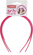 Обруч для волос пластмассовый "Girls Care", маленький, 2шт., розовый - Titania — фото N1