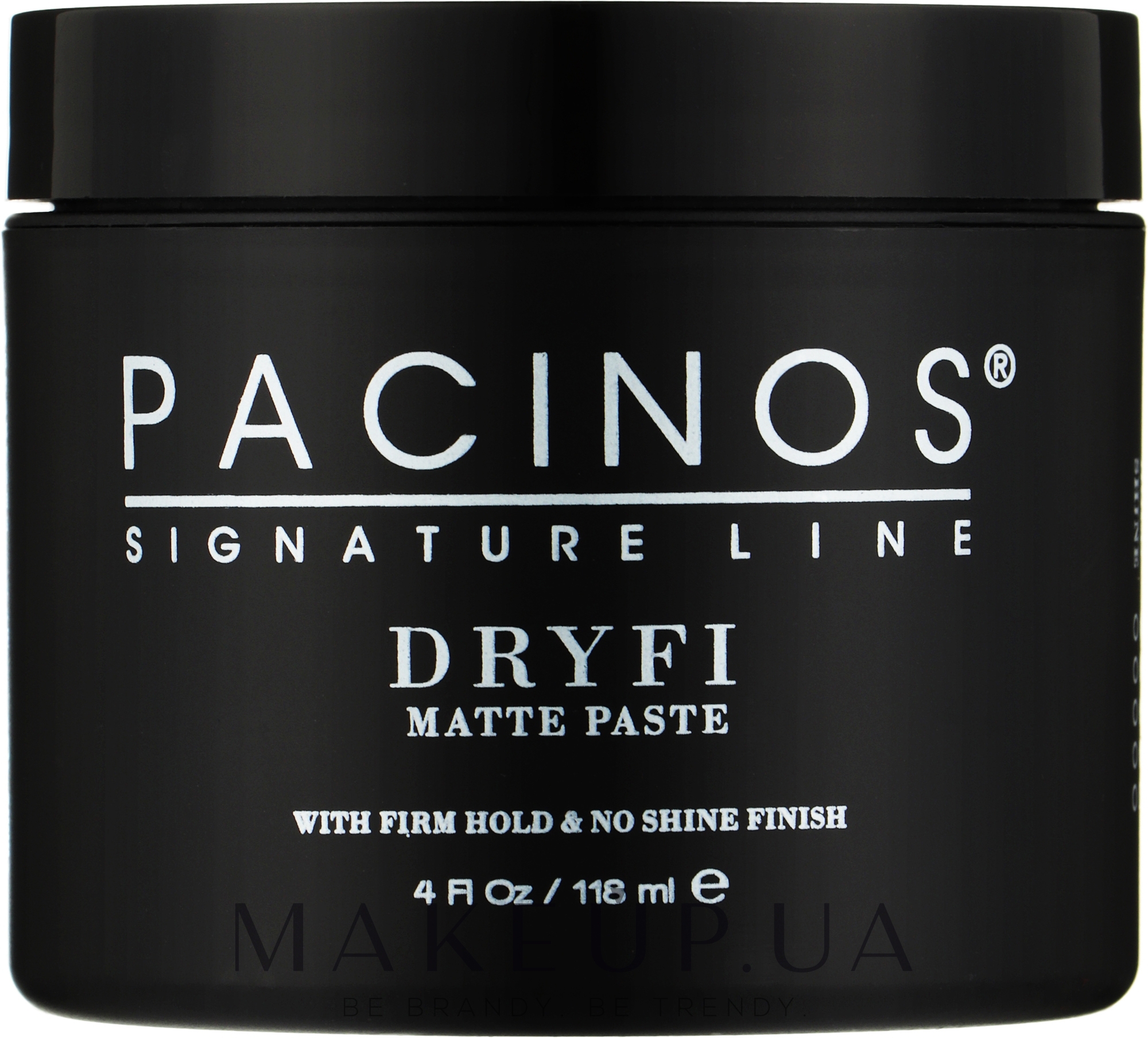 Профессиональная матовая паста для укладки волос - Pacinos Dryfi No Shine Matte Paste — фото 118g