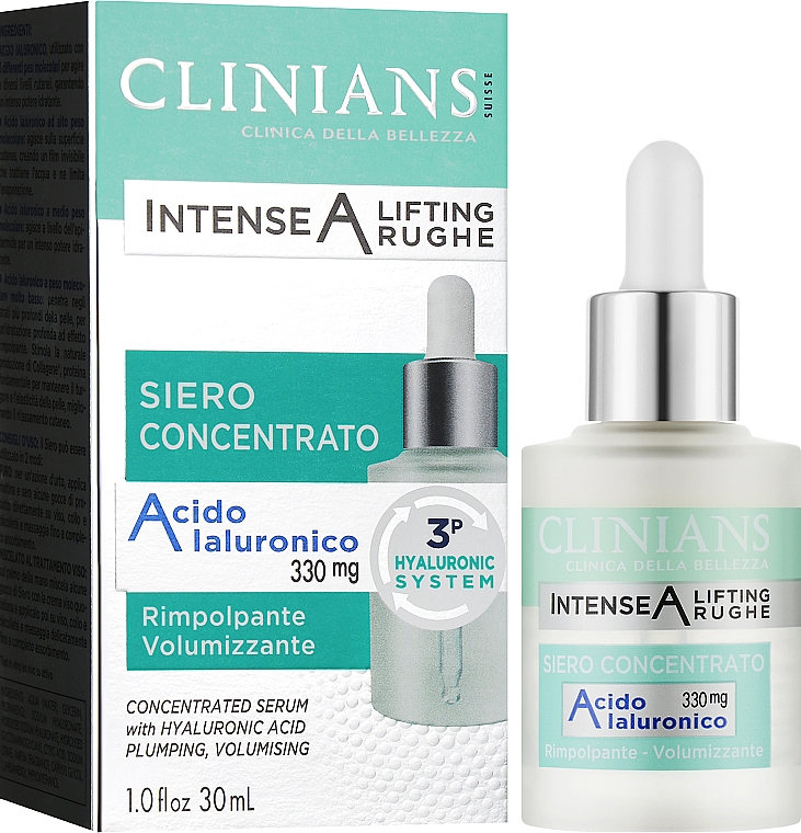 Антивікова сироватка - Clinians Intense A Concentrated Serum with Hyaluronic Acid — фото N2