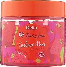Желе для душа "Клубника" - Delia Dairy Fun Strawberry Field — фото N1