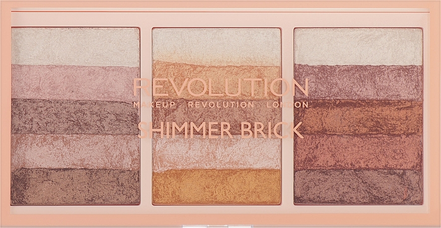 Палетка шимерів для обличчя - Makeup Revolution Shimmer Brick Palette — фото N2