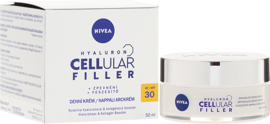 Дневной крем для лица - NIVEA Hyaluron Cellular Filler SPF30 — фото N1