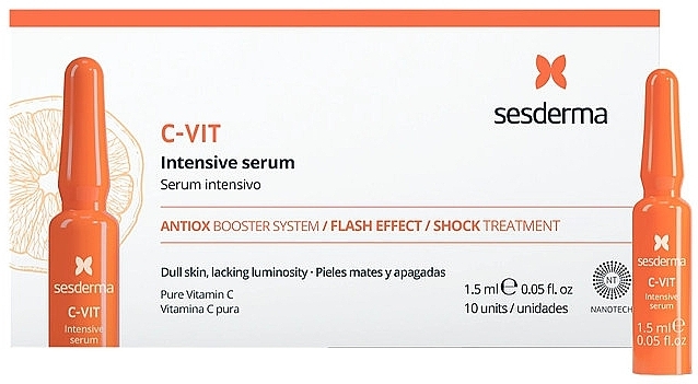 Интенсивная сыворотка мгновенной красоты - SeSDerma Laboratories C-Vit Intensive Serum Antiox Booster Flash Effect — фото N1