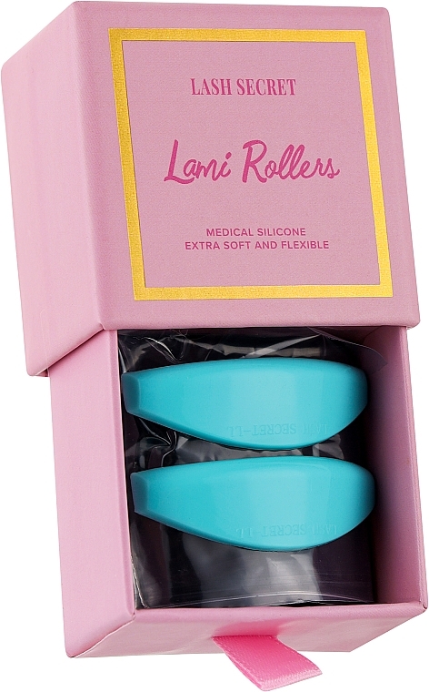 Бігуді для ламінування вій, бірюзові, size LL - Lash Secret Lami Rollers — фото N1