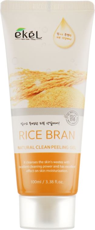 Пілінг-гель для обличчя "Рисові висівки" - Ekel Rice Bran Natural Clean Peeling Gel — фото N2