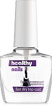 Швидковисихаючий закріплювач - Quiss Healthy Nails №10 Fast Dry Top Coat — фото N1