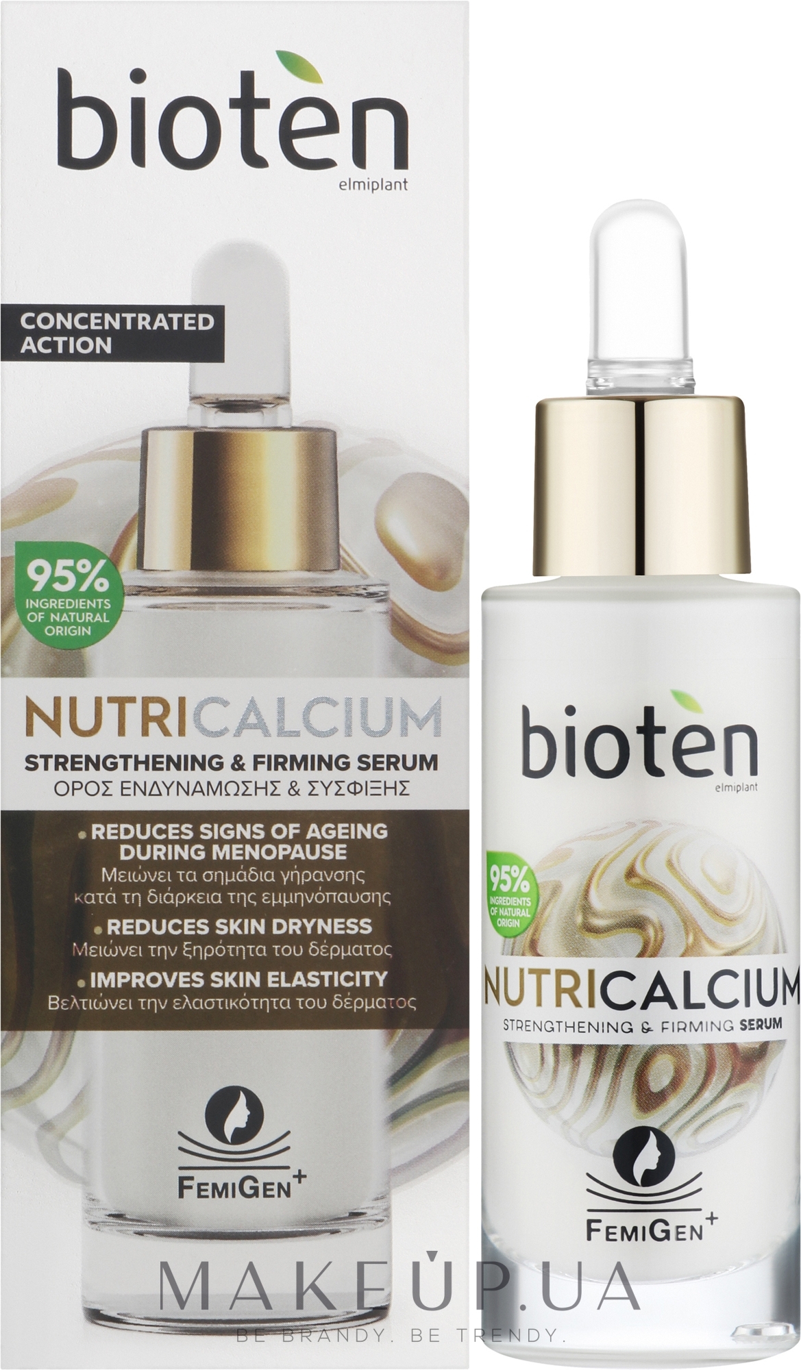 Сыворотка для лица - Bioten Nutri Calcium Strengthening & Firming Serum — фото 30ml