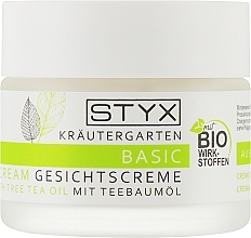 Крем для комбинированной и жирной кожи лица - STYX Basic Face Cream with Tea Tree Oil — фото N1