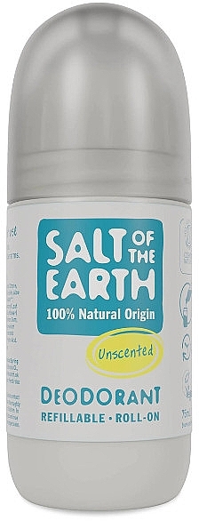 Дезодорант кульковий - Salt of the Earth Effective Unscented Refillable Roll-On Deo — фото N1