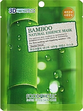 Парфумерія, косметика Тканинна 3D маска для обличчя «Бамбук» - Food a Holic Natural Essence Mask Bamboo