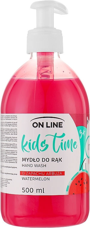 Рідке мило "Кавун" - On Line Kids Time Hand Wash — фото N1