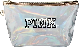 Духи, Парфюмерия, косметика Косметичка BA-002S лаковая "Pink", серебро - Cosmo Shop