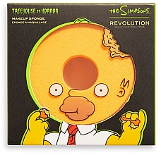 Парфумерія, косметика Спонж для макіяжу "Гомер із головою-пончиком" - Makeup Revolution The Simpsons Makeup Sponge Donut Head Homer