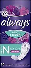 Ежедневные прокладки "Свежий аромат", 30 шт. - Always Daily Fresh Normal — фото N2