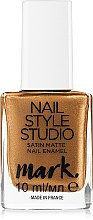 Лак для нігтів - Avon Nail Style Studio Mark Satin Matte Nail Enamel Polish — фото N1