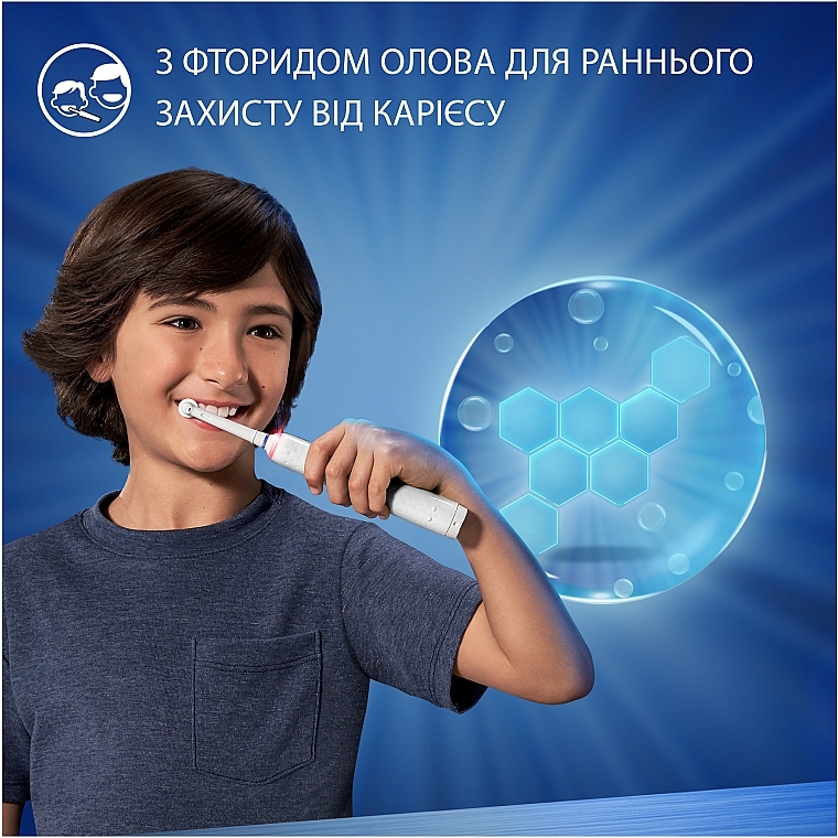 Зубная паста для детей, 6-12 лет - Oral-B Pro Junior 6-12 Early Cavity Defence Fluoride Toothpaste — фото N3