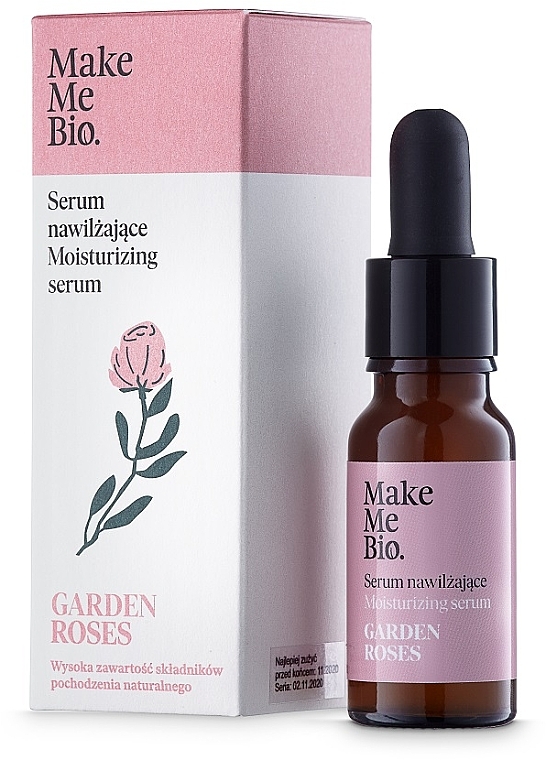 Увлажняющая сыворотка для сухой кожи лица - Make Me Bio Serum Garden Roses — фото N1