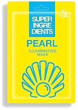 Тканинна маска для обличчя з екстрактом перлів - We Lab You Super Ingredients Pearl Illuminating Mask — фото N1