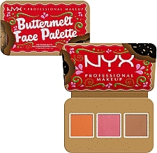 Палетка для макияжа лица - NYX Professional Makeup Buttermelt Face Palette — фото N2