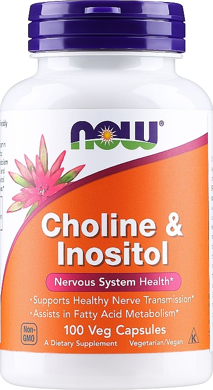 Натуральні добавки "Холін і інозитол" - Now Foods Choline & Inositol