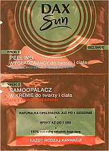 Парфумерія, косметика Автозасмага + пілінг, для обличчя і тіла - Dax Sun Tanning Cream + Soothing Peeling