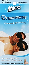 Маска для сна черная, с берушами и дорожным мешком - Mack's Shut-eye Shade Dreamweaver — фото N3