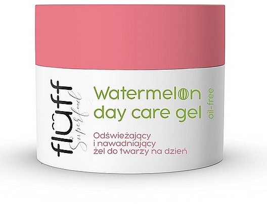 Освежающий и увлажняющий гель для лица "Арбуз" - Fluff Watermelon Refreshing And Moisturizing Face Gel — фото N1