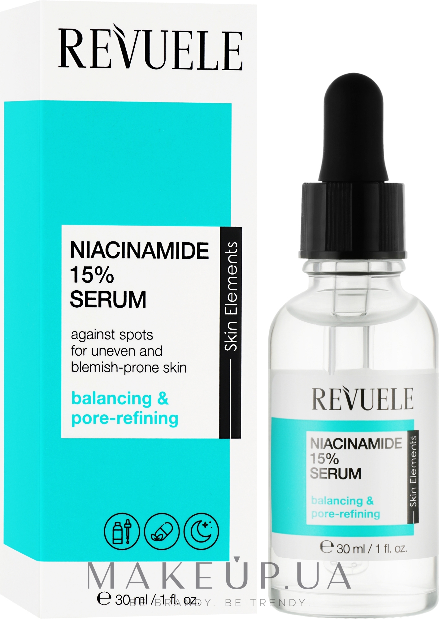 Сироватка для обличчя з ніацинамідом - Revuele Niacinamide 15% Serum — фото 30ml