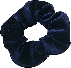 Резинка оксамитова для волосся, синя - Lolita Accessories — фото N1
