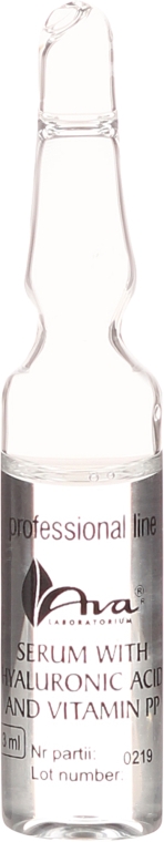 Сыворотка с гиалуроновой кислотой и витамином РР - Ava Laboratorium Home SPA Ampoules-With Hyaluronic Acid & Vitamin PP — фото N2