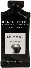 Парфумерія, косметика Нічний крем для обличчя проти зморшок - Sea Of Spa Black Pearl Age Control Anti-Wrinkle Night Cream For All Types Of Skin (пробник)